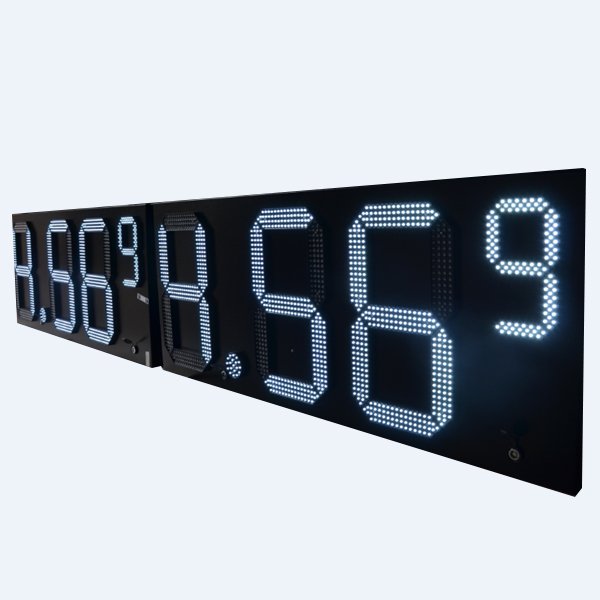 LED GAS SIGN White 1 Side 20”
