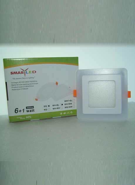 SMART LED COLORFUL PANEL LIGHT- 14-6+1W