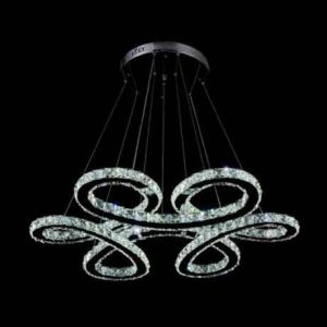 TWISTY CRYSTAL CHANDELIER
