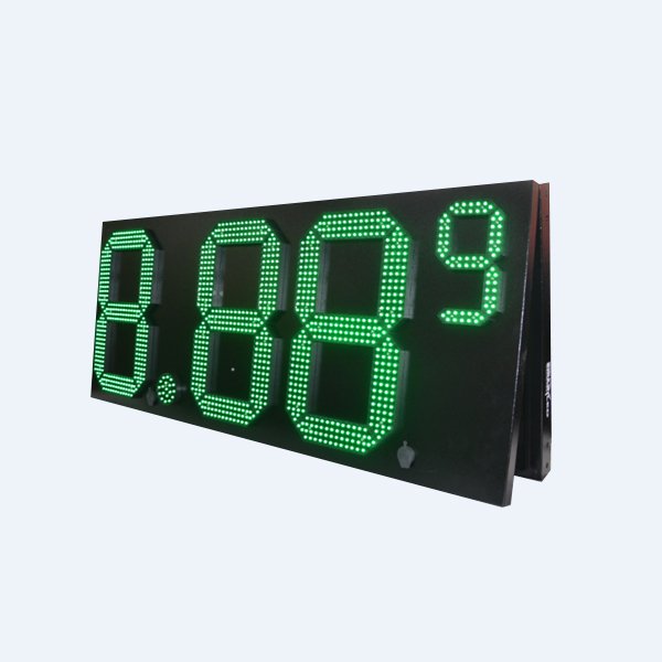 LED GAS SIGN Green 2 Sides 18”